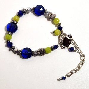 Seahawks Seattle Blue Green Football bracelet